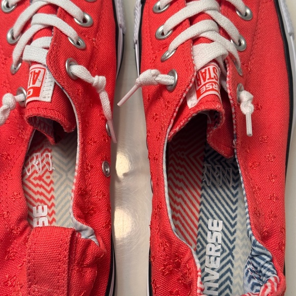 Converse Classic Bright Orange Slip-on Canvas Sneakers - Picture 6 of 9